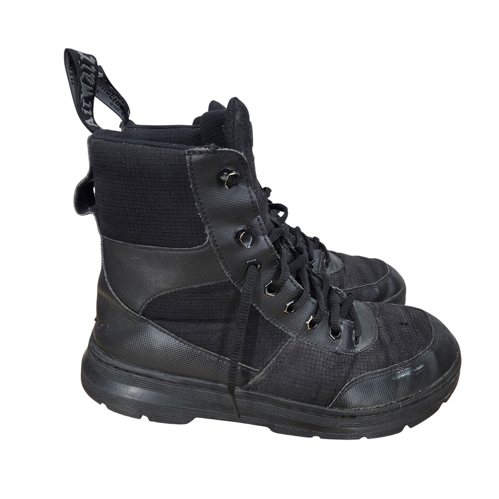 Dr. Martens Combs Tech Tactical Boots Mens 10 Black Utility Combat Grunge Work